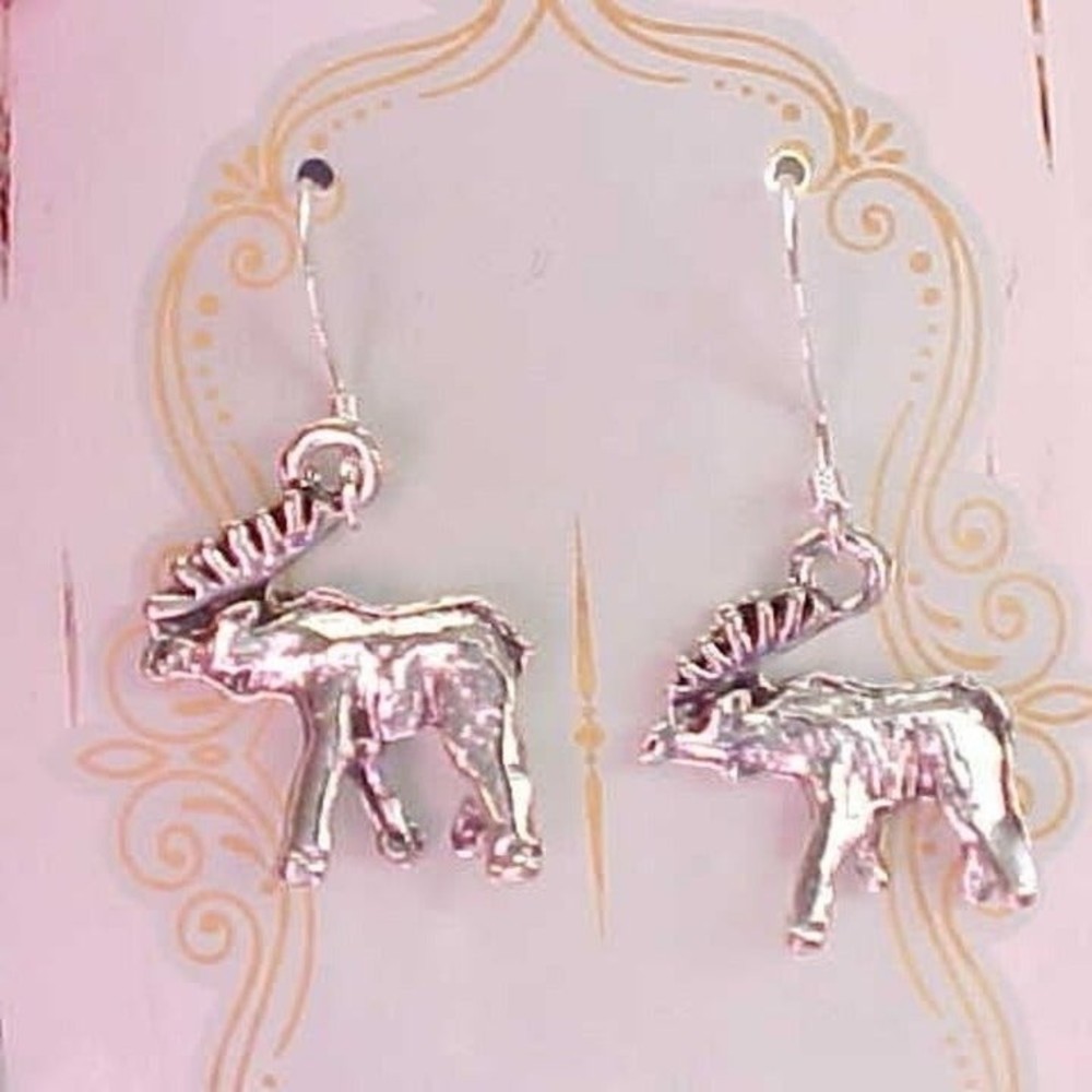 3 / $10 Alaska Canada Moose Earrings Christmas Stocking Stuffer Gifts Bullwinkle
